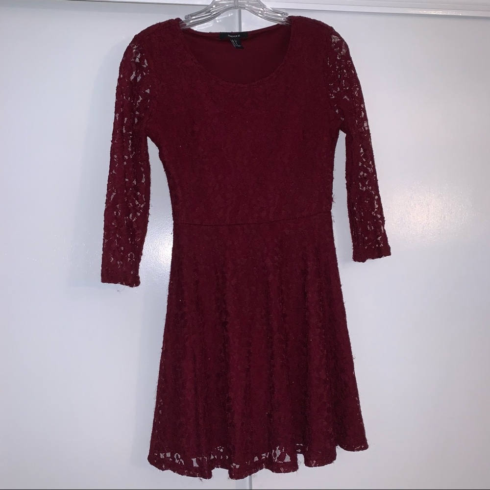 Lace skater dress